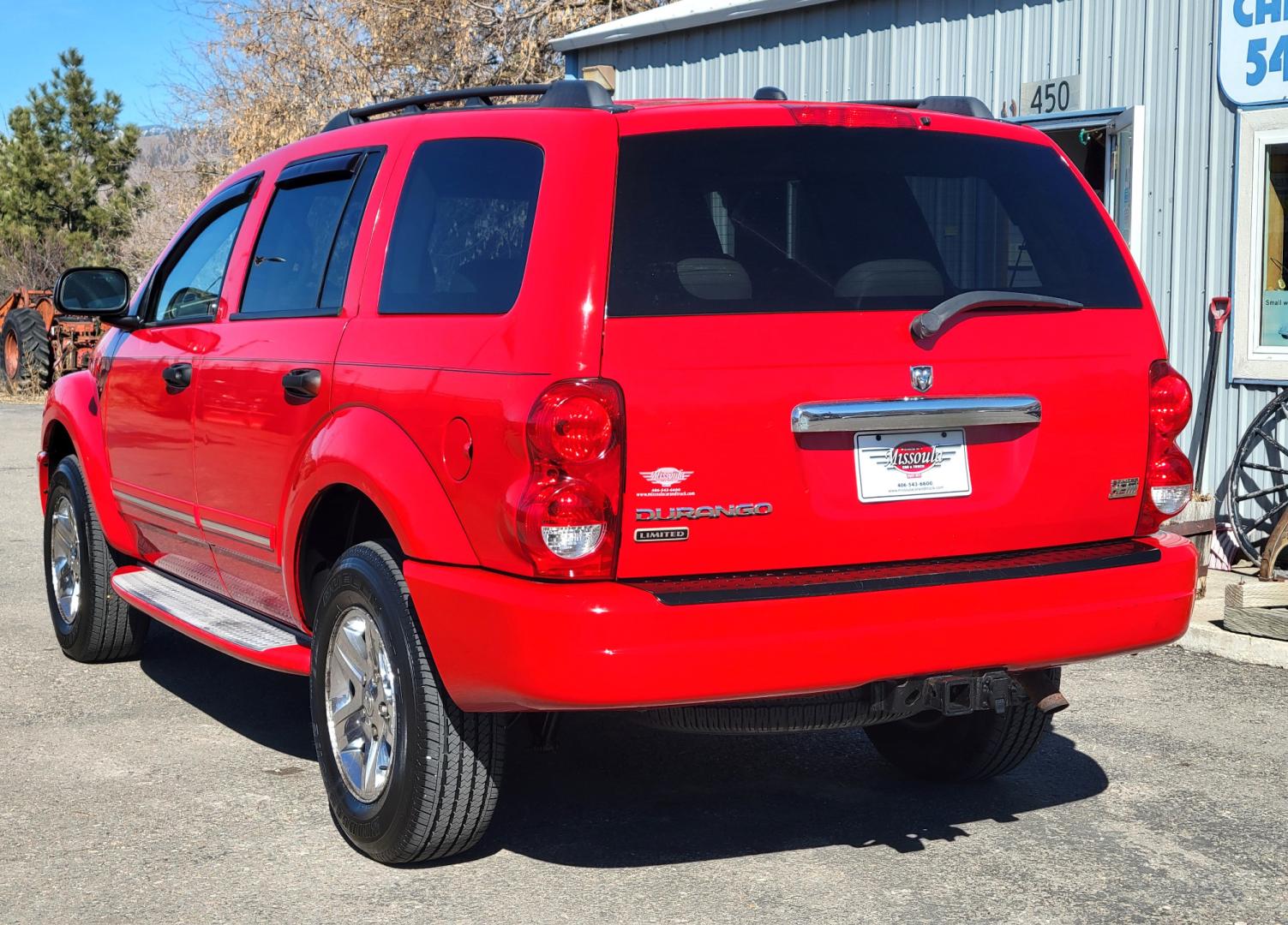 2004 Red /Tan Dodge Durango Limited (1D4HB58D34F) with an 5.7L V8 engine, 5 Speed Auto transmission, located at 450 N Russell, Missoula, MT, 59801, (406) 543-6600, 46.874496, -114.017433 - Photo#2